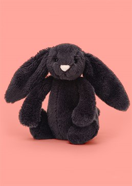 <ul><li>A new Jellycat bunny bestie! </li><li>Gorgeous liquorice-black colour </li><li>Irresistibly soft and squishy </li><li>Suitable from birth </li><li>Dimensions: 18cm high, 9cm wide (Small) </li></ul><p> We&rsquo;re all ears&hellip; And so is this guy! Introducing the perfect plush companion and durable playmate to make a little one very hoppy &ndash; I mean happy! Sure to stay a firm favourite for life, you&rsquo;ll go hopping mad over this totally adorable, big-eared cutie! <br /><br />Don&rsquo;t be fooled by his innocent face, the Bashful Inky Bunny by Jellycat definitely has a playful side! With deep black fur, floppy ears and an adorable tail, this bunny buddy is so unbelievably fluffy, he really needs to be cuddled to believe how soft he is. This toy is suitable for newborns and a great, unique gift for all ages. </p>